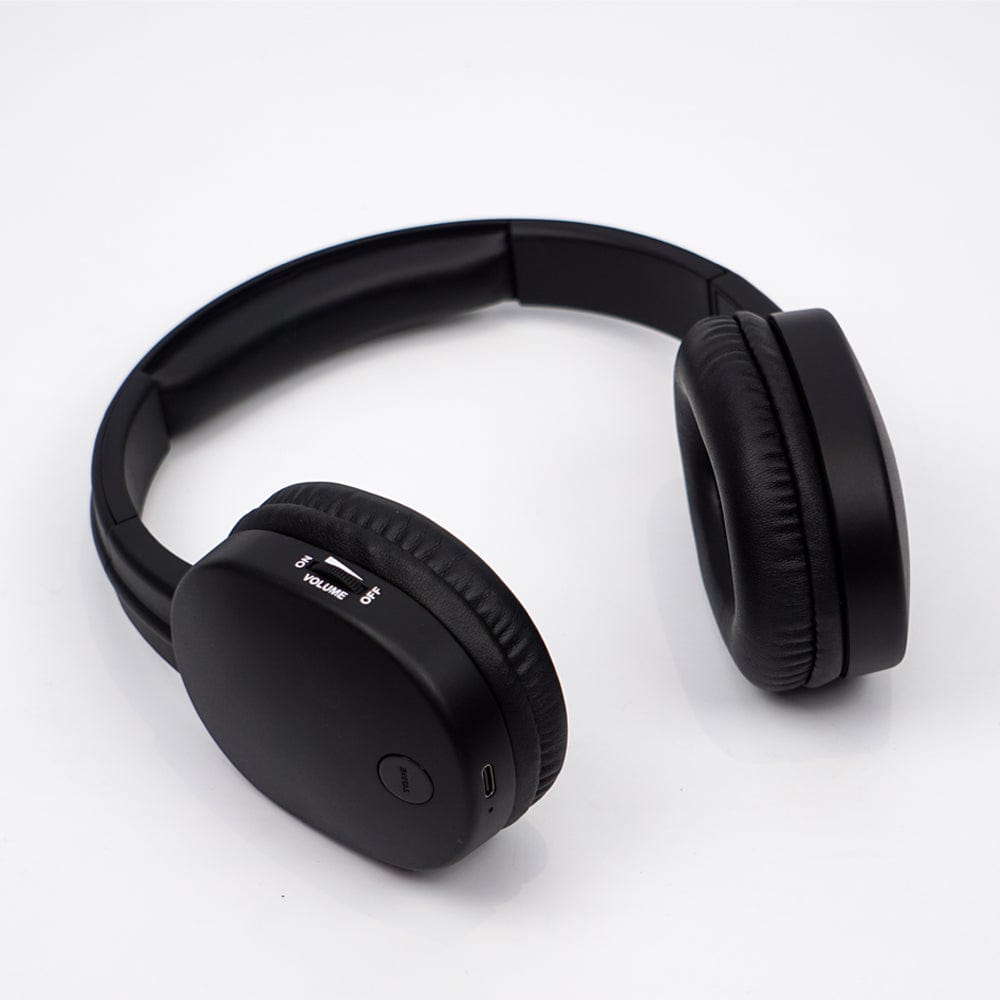 Over ear TV headphones with built in volume control for clear listening